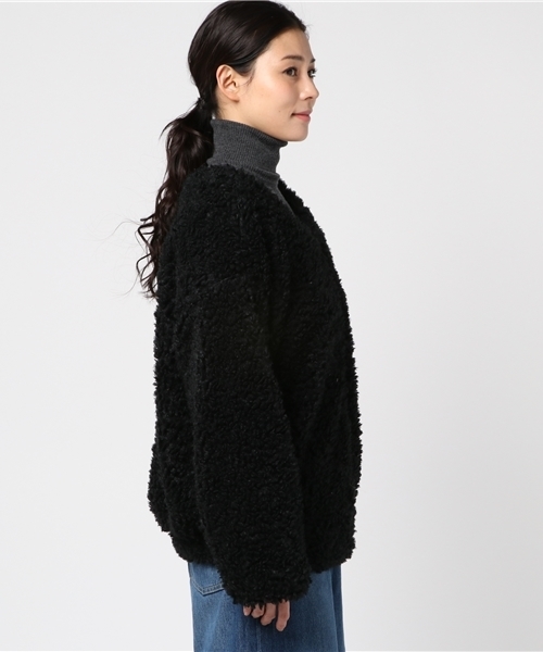 archives(アルシーヴ)の「【WEB限定】ボアブルゾン(ブルゾン・レディース・ブラック/ワイン/ピンク/グレー・MEDIUM)」の9枚目の写真