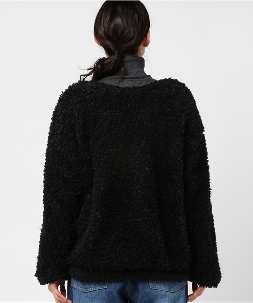 archives(アルシーヴ)の「【WEB限定】ボアブルゾン(ブルゾン・レディース・ブラック/ワイン/ピンク/グレー・MEDIUM)」の10枚目の写真