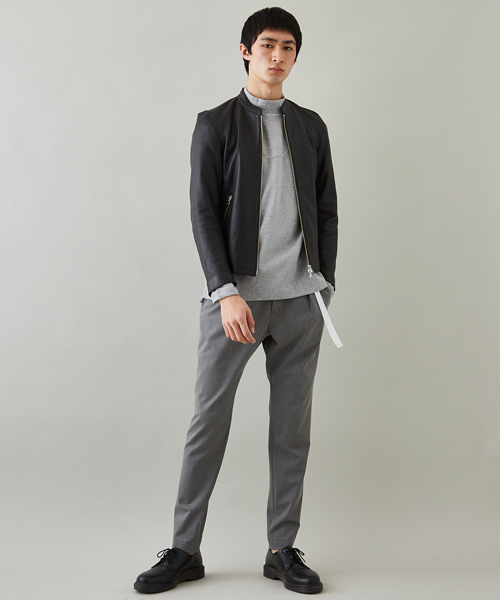 STUDIOUS（ステュディオス）の「STUDIOUS “VISLY TWILL” イージースラックス（スラックス・メンズ・ブラック/グレー・1/3/2）」の8枚目の写真