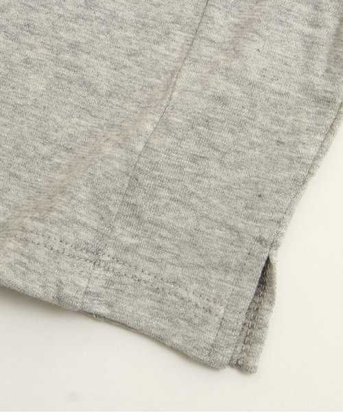 apres les cours（アプレレクール）の「LEE袖フリルTシャツ（Tシャツ/カットソー・キッズ・グレー/オフホワイト・100/120/80/90/110/130/140）」の3枚目の写真