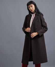 STUDIOUS | Super120'sロングダブルクロンビーコート(チェスターコート)