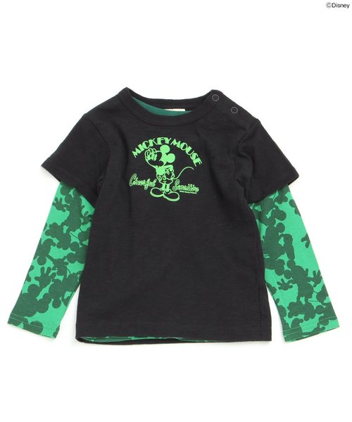 F.O.KIDS（エフオーキッズ）の「Disney（ディズニー） 2PセットTシャツ（Tシャツ/カットソー・キッズ・オフホワイト/ターコイズブルー/グリーン・90/100/110/120/80/130/95/140）」の2枚目の写真