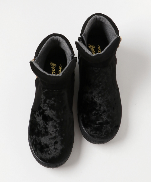 Noubel Voug Relax（ヌーベルヴォーグリラックス）の「ホワイトラバーサイドジッパーショートブーツ（ブーツ・レディース・ブラック/グレー/ブラウン系その他・LL/S/M/L）」の4枚目の写真