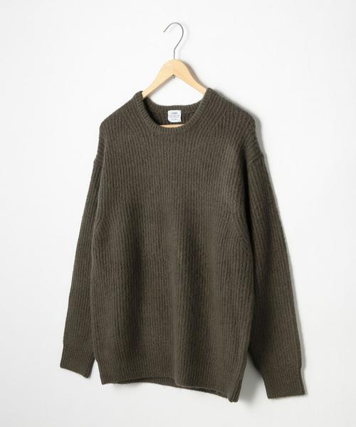 coen（コーエン）の「ストレッチ畦編みクルーネックニット（ニット/セーター・メンズ・Brick /ネイビー/ダークグレー/グレー・LARGE/MEDIUM/X-LARGE/SMALL）」の17枚目の写真