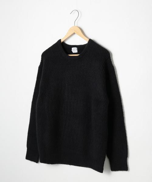 coen（コーエン）の「ストレッチ畦編みクルーネックニット（ニット/セーター・メンズ・Brick /ネイビー/ダークグレー/グレー・LARGE/MEDIUM/X-LARGE/SMALL）」の20枚目の写真