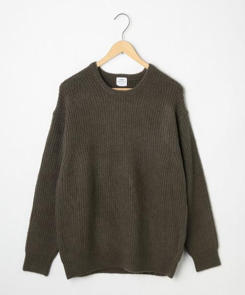 coen（コーエン）の「ストレッチ畦編みクルーネックニット（ニット/セーター・メンズ・Brick /ネイビー/ダークグレー/グレー・LARGE/MEDIUM/X-LARGE/SMALL）」の15枚目の写真