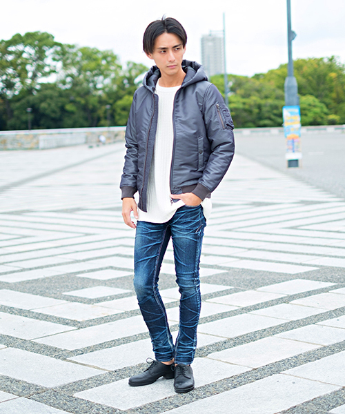 FUGA（フーガ）の「ボリュームフードMA-1ジャケット MA-1ブルゾン（MA