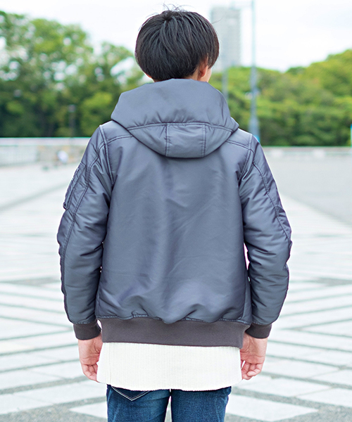 FUGA（フーガ）の「ボリュームフードMA-1ジャケット MA-1ブルゾン（MA 