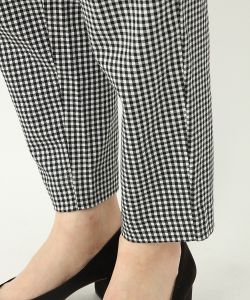 LOWRYS FARM（ローリーズファーム）の「タックリボンテーパードパンツ　782867（その他パンツ・レディース・チェック/ネイビー/ブラック/グレー/ブルー・LARGE/MEDIUM）」の13枚目の写真