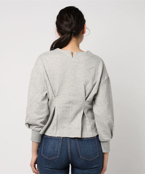 Cheek(チーク)の「裏毛タックプルオーバー(Tシャツ/カットソー・レディース・ネイビー/ピンクベージュ/グレー・MEDIUM)」の5枚目の写真