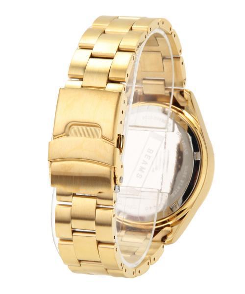 bpr BEAMS（ビーピーアール ビームス ）の「BEAMS / カラークロノグラフウォッチⅡ GLD  （アナログ腕時計・メンズ・ゴールド・ONE SIZE）」の4枚目の写真