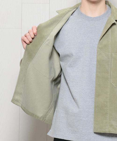 AURALEE(オーラリー)の「<AURALEE>CORDUROY SHIRTS JACKET/シャツ.(シャツ/ブラウス・メンズ・ブラウン/オリーブ・3/4)」の7枚目の写真