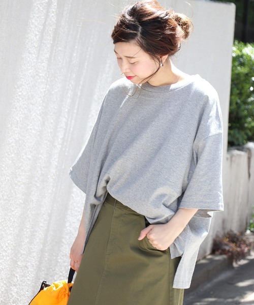 JOURNAL STANDARD（ジャーナルスタンダード）の「CHAMPテンジクビッグTシャツ#（Tシャツ/カットソー・レディース・ホワイト/ブラック/グレー/レモンイエロー・FREE）」の3枚目の写真