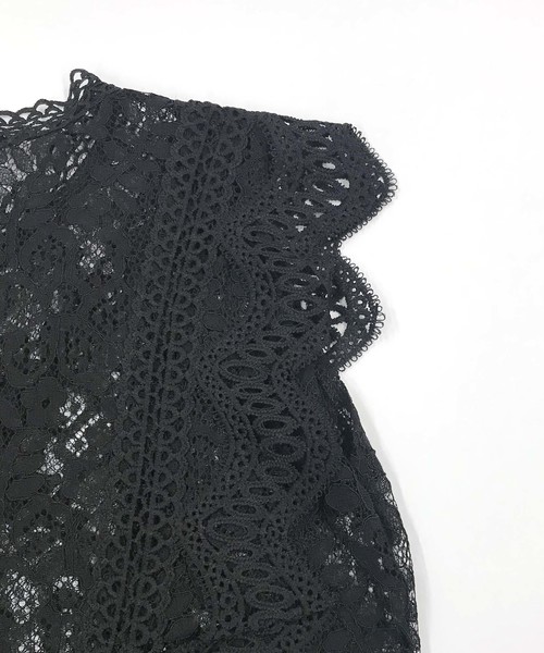 Cheek(チーク)の「コンパクトレーシートップス(シャツ/ブラウス・レディース・ホワイト/ブラック・MEDIUM)」の3枚目の写真