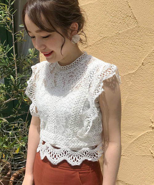 Cheek(チーク)の「コンパクトレーシートップス(シャツ/ブラウス・レディース・ホワイト/ブラック・MEDIUM)」の18枚目の写真