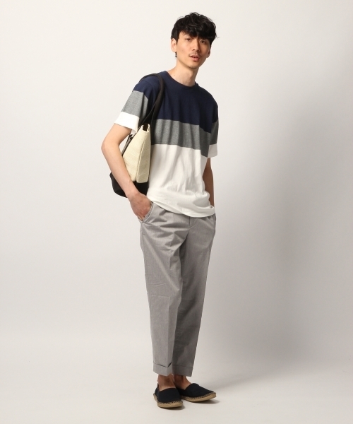 GLOBAL WORK(グローバルワーク)の「アミジキリカエTEE/792226(Tシャツ/カットソー・メンズ・ホワイト/ライトブルー/ブルー系その他7・SMALL/MEDIUM/LARGE/X-LARGE)」の4枚目の写真