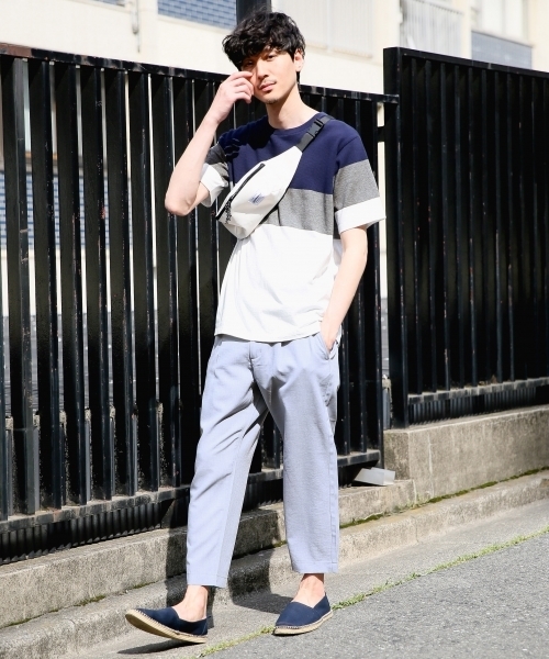 GLOBAL WORK(グローバルワーク)の「アミジキリカエTEE/792226(Tシャツ/カットソー・メンズ・ホワイト/ライトブルー/ブルー系その他7・SMALL/MEDIUM/LARGE/X-LARGE)」の16枚目の写真