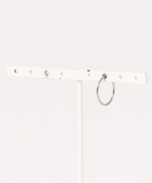 ieLS（イエルズ）の「金属アレルギー対応「ieLS」ステンレス　Stainless Steel シンプルフープピアス（ピアス（片耳用）・メンズ・ブラック/シルバー/シルバー系その他・ONE SIZE/LARGE）」の3枚目の写真