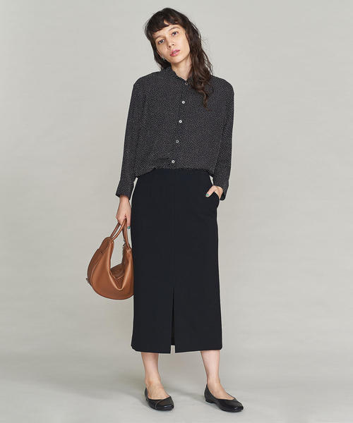 BEAUTY&YOUTH UNITED ARROWS(ビューティーアンドユースユナイテッドアローズ)の「BY ダブルクロスタイトスカート ◆(スカート・レディース・ブラック/ベージュ/パープル/ライトブルー・MEDIUM/SMALL)」の15枚目の写真