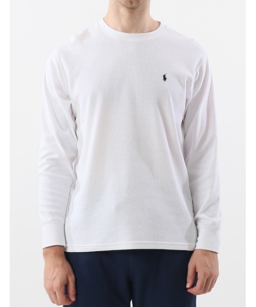 POLO RALPH LAUREN�i�|�������t���[�����j�́u�yPOLO RALPH LAUREN�zMIX MEDIA �����O�X���[�u ���b�t�� �N���[�i���̑��g�b�v�X�j�v�b�z���C�g