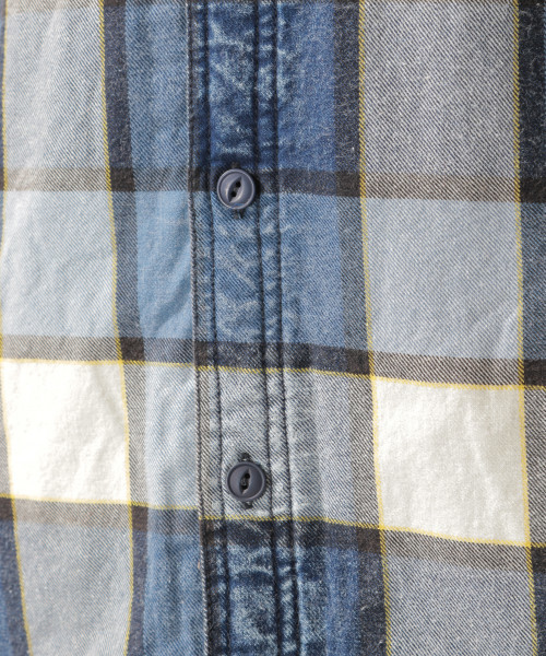 BAYFLOW(ベイフロー)の「インディゴチェックボアシャツ 18AW(シャツ/ブラウス・メンズ・レッド/ブルー・SMALL/MEDIUM/LARGE/X-LARGE)」の6枚目の写真