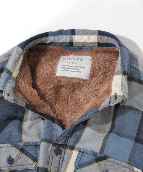 BAYFLOW(ベイフロー)の「インディゴチェックボアシャツ 18AW(シャツ/ブラウス・メンズ・レッド/ブルー・SMALL/MEDIUM/LARGE/X-LARGE)」の20枚目の写真