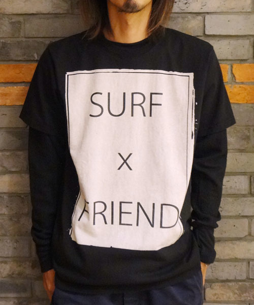 CIAOPANIC(チャオパニック)の「【FUNG】friend(Tシャツ/カットソー・メンズ・ホワイト/ブラック・MEDIUM/LARGE)」の4枚目の写真