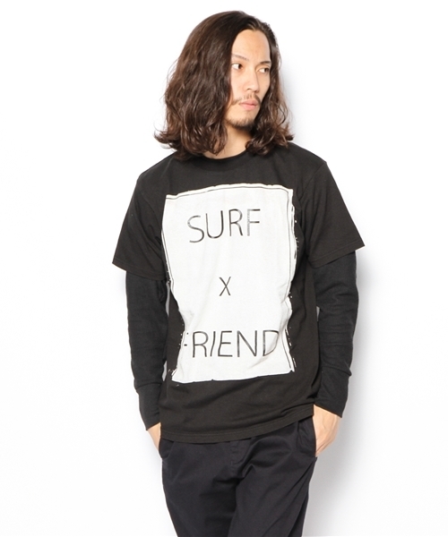 CIAOPANIC(チャオパニック)の「【FUNG】friend(Tシャツ/カットソー・メンズ・ホワイト/ブラック・MEDIUM/LARGE)」の12枚目の写真
