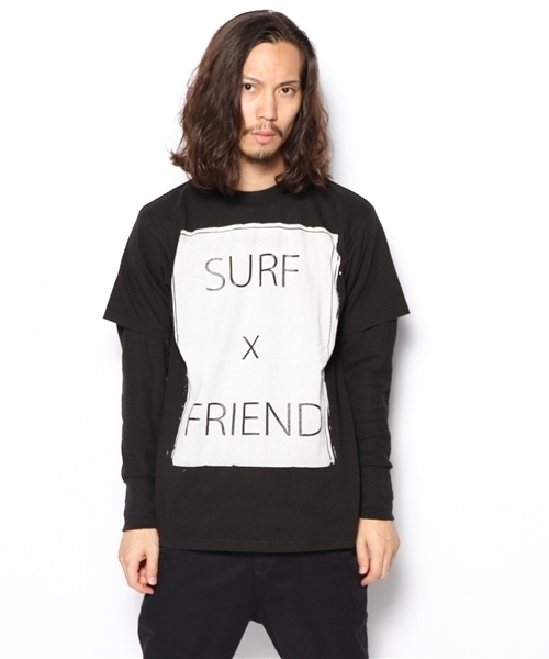 CIAOPANIC(チャオパニック)の「【FUNG】friend(Tシャツ/カットソー・メンズ・ホワイト/ブラック・MEDIUM/LARGE)」の5枚目の写真
