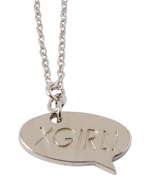 X-girl(エックスガール)の「POP LOGO NECKLACE(ネックレス・レディース・シルバー/ゴールド・ONE SIZE)」の4枚目の写真