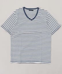 【Bl】レギュラーシルエットVネックTシャツ