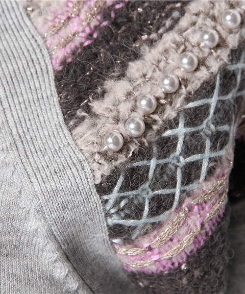 Another Edition（アナザーエディション）の「AE COL COMBI PO（ニット/セーター・レディース・ブラック/ライトグレー/コバルトブルー/ダークグリーン/オフホワイト/ダークグレー・フリー）」の13枚目の写真