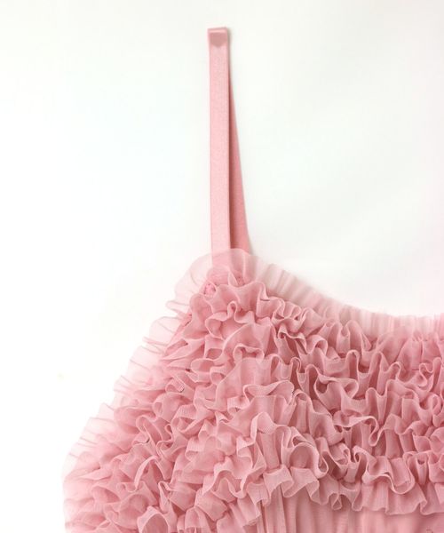 fran de lingerie（フランデランジェリー）の「Roche Furiru フリルキャミワンピース（ルームワンピース・レディース・ネイビー/オフホワイト/ピンク/グレー/ワイン/ダークブルー・M-L）」の20枚目の写真