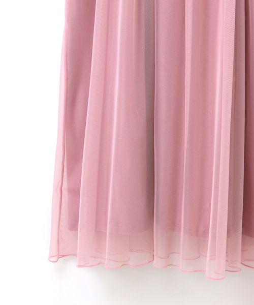 fran de lingerie（フランデランジェリー）の「Roche Furiru フリルキャミワンピース（ルームワンピース・レディース・ネイビー/オフホワイト/ピンク/グレー/ワイン/ダークブルー・M-L）」の22枚目の写真