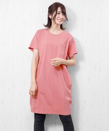 ポケット付きTシャツワンピース