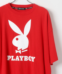 PLAYBOY/プレイボーイ ビッグシルエット ラビットアイコン Tシャツ