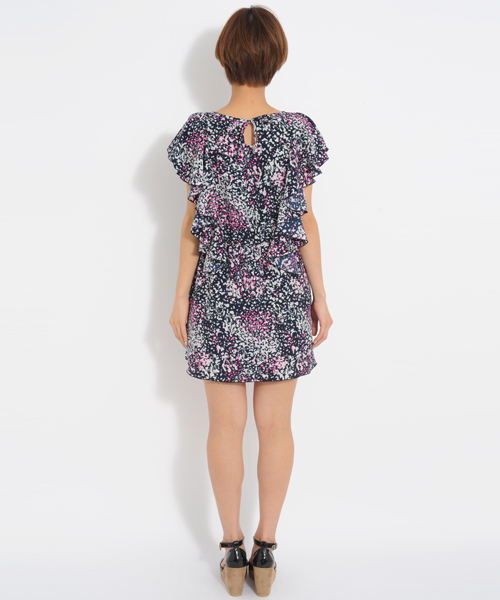 MILKFED.(ミルクフェド)の「FRILLY MINI DRESS BLOOM(ワンピース・レディース・ライトパープル/ネイビー・MEDIUM/SMALL)」の8枚目の写真