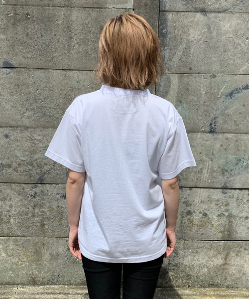 ENVYM(アンビー)の「FRONT LOGO T-SH(Tシャツ/カットソー・レディース・ホワイト/ブラック・FREE)」の6枚目の写真