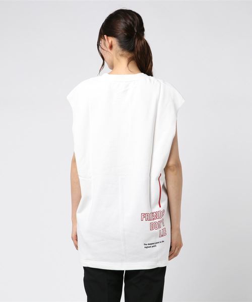 rovtski(ロフトスキー)の「2019SS SID PRINT NS/プリントノースリーブ(Tシャツ/カットソー・レディース・ホワイト/ブラック/イエロー・FREE)」の5枚目の写真