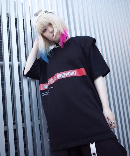 rovtski(ロフトスキー)の「2019SS SID PRINT NS/プリントノースリーブ(Tシャツ/カットソー・レディース・ホワイト/ブラック/イエロー・FREE)」の2枚目の写真