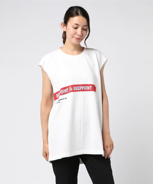 rovtski(ロフトスキー)の「2019SS SID PRINT NS/プリントノースリーブ(Tシャツ/カットソー・レディース・ホワイト/ブラック/イエロー・FREE)」の8枚目の写真