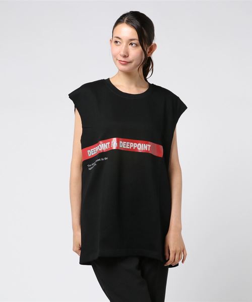 rovtski(ロフトスキー)の「2019SS SID PRINT NS/プリントノースリーブ(Tシャツ/カットソー・レディース・ホワイト/ブラック/イエロー・FREE)」の6枚目の写真