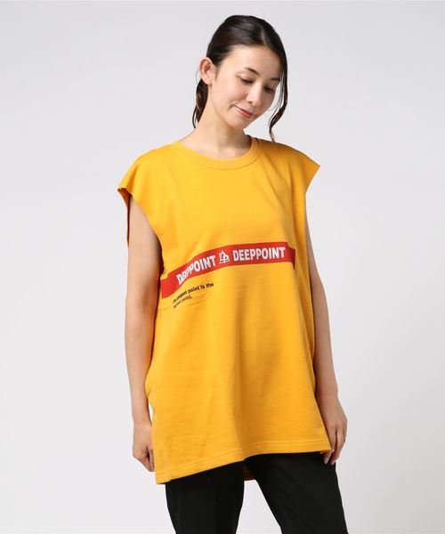 rovtski(ロフトスキー)の「2019SS SID PRINT NS/プリントノースリーブ(Tシャツ/カットソー・レディース・ホワイト/ブラック/イエロー・FREE)」の7枚目の写真