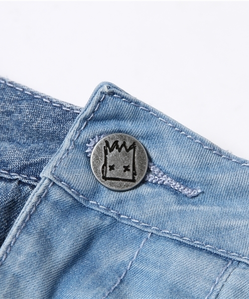 Kastane（カスタネ）の「【ZEE.GEE.WHY.】デニムショートパンツ（デニムパンツ・レディース・サックスブルー・26/28）」の9枚目の写真