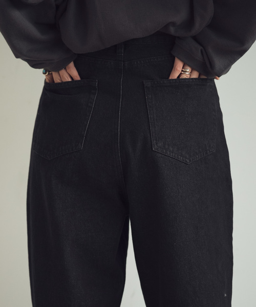 Aunt Marie's（アントマリーズ）の「AUNT MARIE'S  ハイウエストデニムパンツ（デニムパンツ・レディース・ブラック/ブラウン/ネイビー・SMALL/MEDIUM）」の19枚目の写真