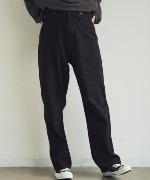 Aunt Marie's（アントマリーズ）の「AUNT MARIE'S  ハイウエストデニムパンツ（デニムパンツ・レディース・ブラック/ブラウン/ネイビー・SMALL/MEDIUM）」の22枚目の写真