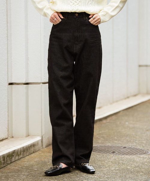 Aunt Marie's（アントマリーズ）の「AUNT MARIE'S  ハイウエストデニムパンツ（デニムパンツ・レディース・ブラック/ブラウン/ネイビー・SMALL/MEDIUM）」の16枚目の写真