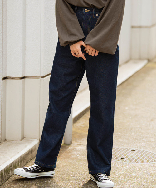 Aunt Marie's（アントマリーズ）の「AUNT MARIE'S  ハイウエストデニムパンツ（デニムパンツ・レディース・ブラック/ブラウン/ネイビー・SMALL/MEDIUM）」の8枚目の写真