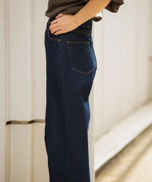 Aunt Marie's（アントマリーズ）の「AUNT MARIE'S  ハイウエストデニムパンツ（デニムパンツ・レディース・ブラック/ブラウン/ネイビー・SMALL/MEDIUM）」の10枚目の写真