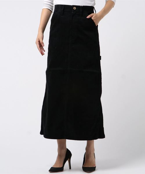 UNIVERSAL OVERALL(ユニバーサルオーバーオール)の「【UNIVERSAL OVERALL】 CORDUROY PAINTER SKIRT / U932721-A(スカート・レディース・ブラック/ベージュ/ブラウン/ネイビー・MEDIUM/LARGE)」の2枚目の写真